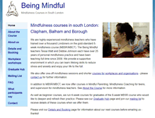 Tablet Screenshot of beingmindful.co.uk